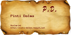 Pinti Dalma névjegykártya